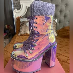 Frosted Fairyland Platform Boot By Club Exx and Dollskill